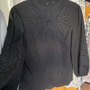 J Crew eyelet top.